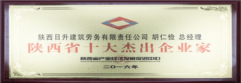 陕西省十大杰出企业家